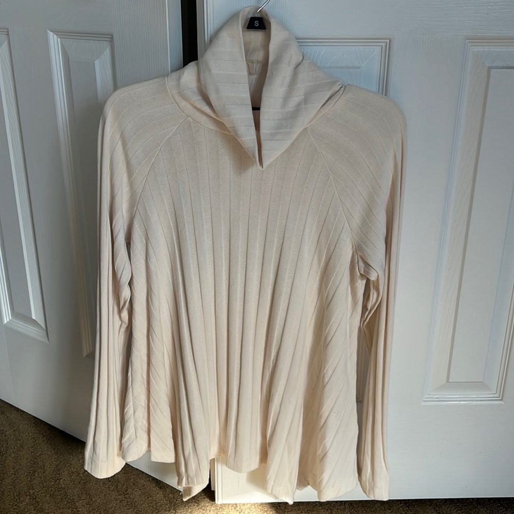 Cream mock neck sweater